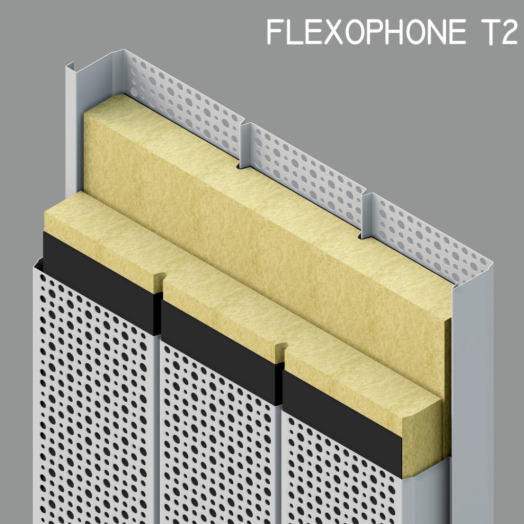 pannello fonoisolante e fonoassorbente FLEXOPHONE