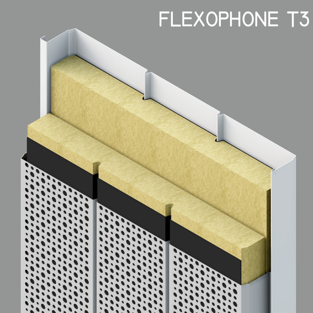 pannello fonoisolante e fonoassorbente FLEXOPHONE