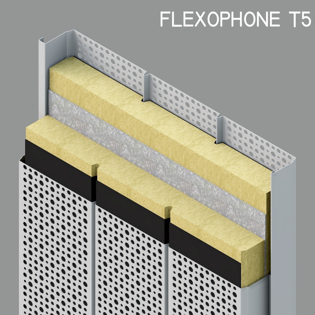 pannello fonoisolante e fonoassorbente FLEXOPHONE