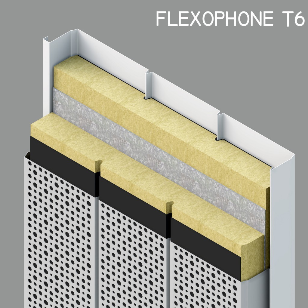 pannello fonoisolante e fonoassorbente FLEXOPHONE