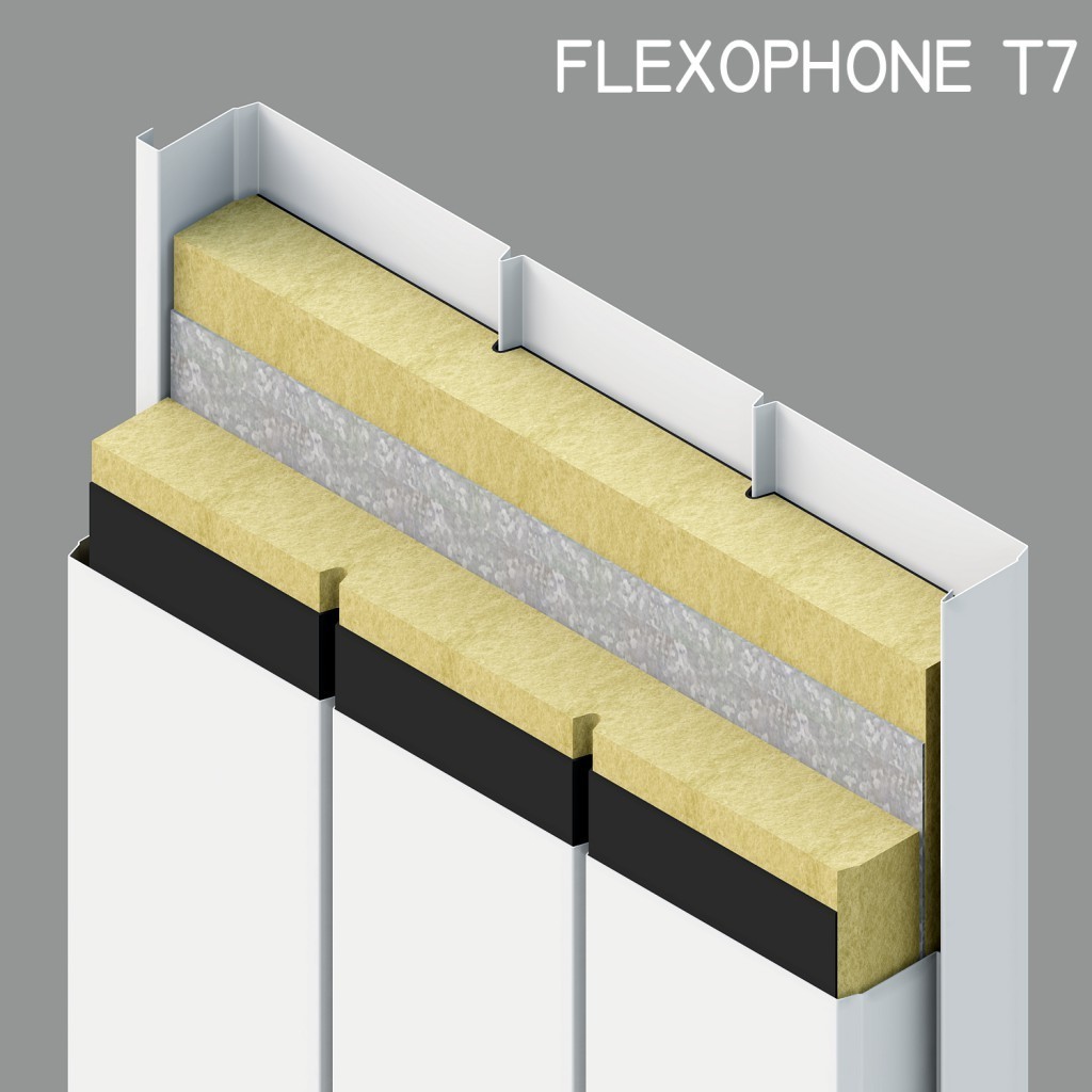 pannello fonoisolante e fonoassorbente FLEXOPHONE