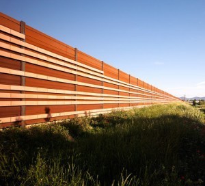corten steel noise barrier