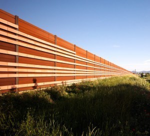 corten steel noise barrier