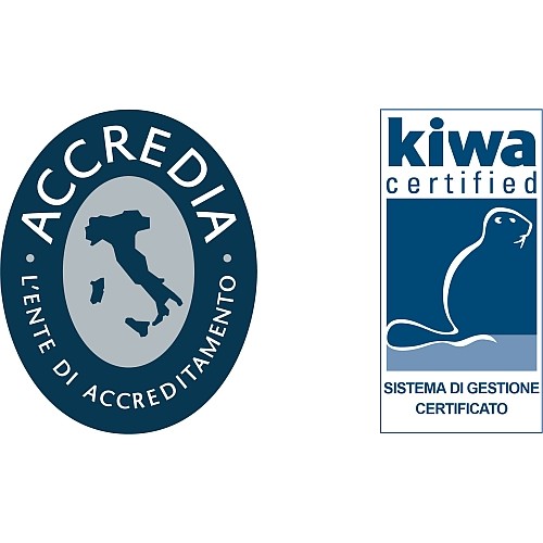 logo Accredia e Kiwa Certified